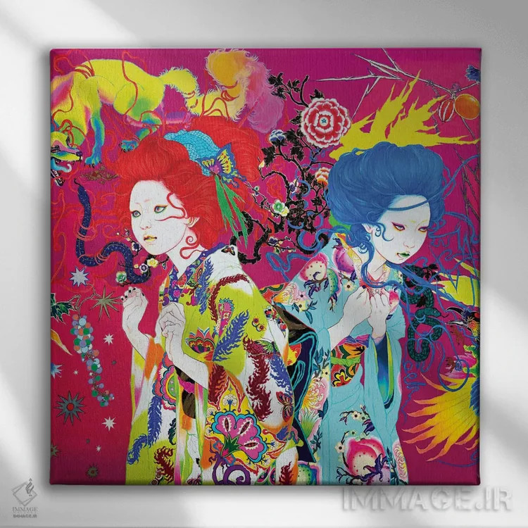 تابلو ترش یا تلخ اثر ایتو چیئکو - نمای روبهرو روی دیوار