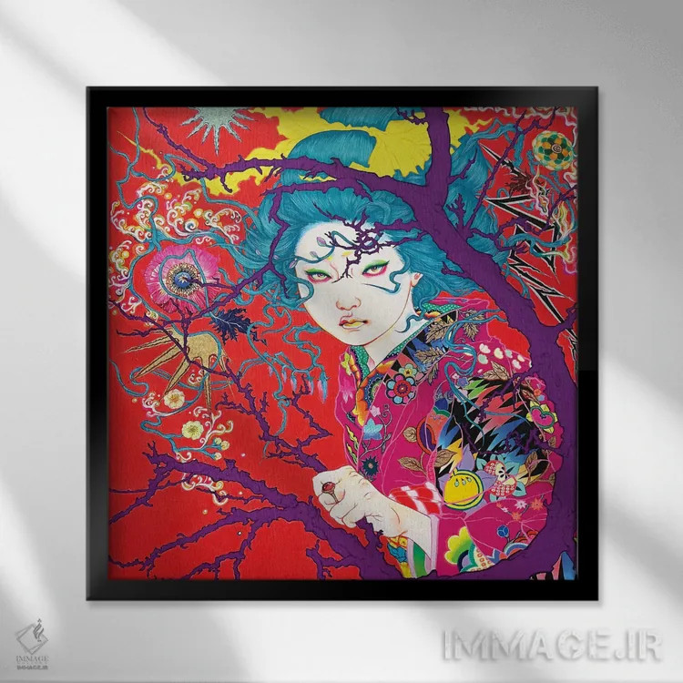 تابلو هیچوقت دربارهاش حرف نخواهم زد اثر ایتو چیئکو - نمای قابدار مشکی