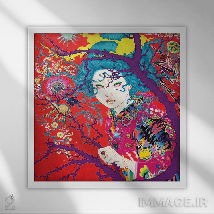 تابلو هیچوقت دربارهاش حرف نخواهم زد اثر ایتو چیئکو - نمای قابدار سفید