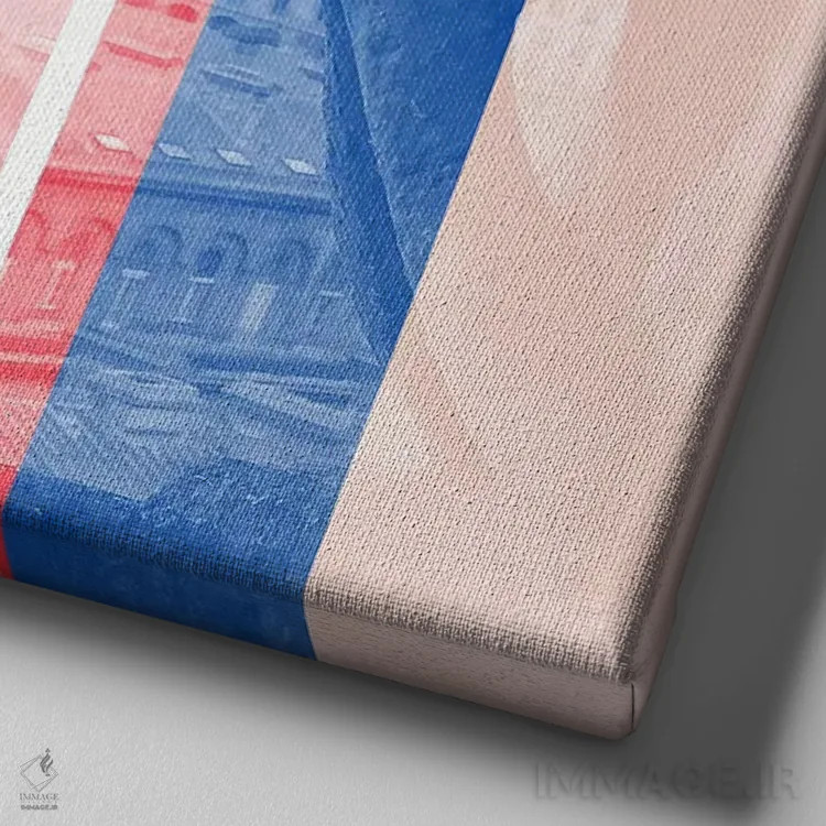 تابلو شهر پری هنر اثر فایو بای فایو کالکتیو - نمای نزدیک بافت بوم