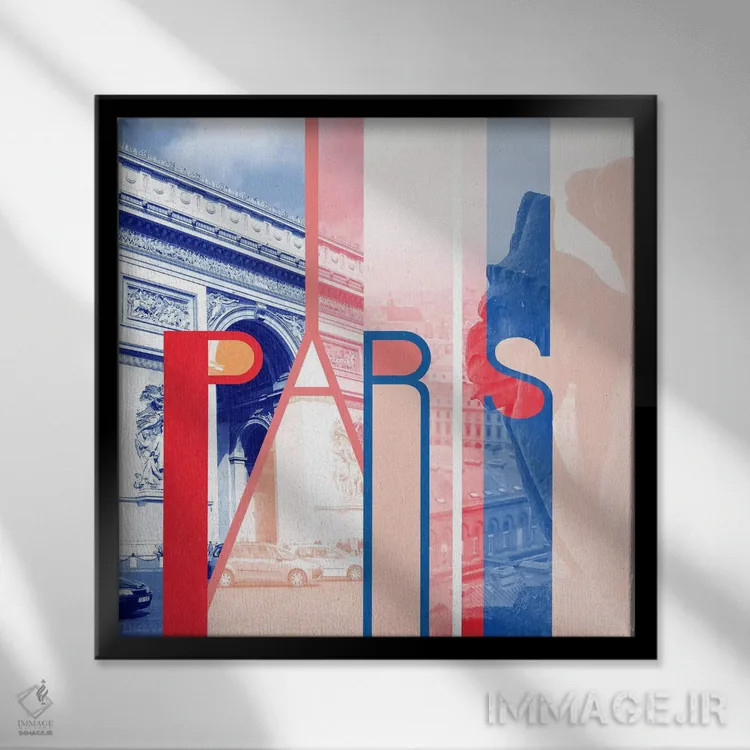 تابلو شهر پری هنر اثر فایو بای فایو کالکتیو - نمای قابدار مشکی