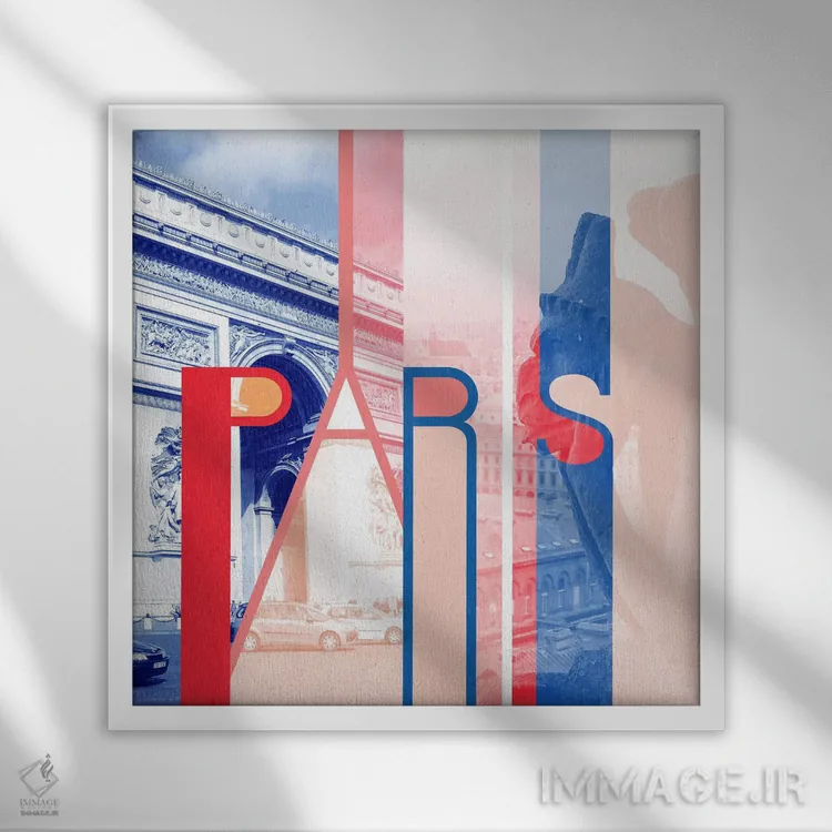 تابلو شهر پری هنر اثر فایو بای فایو کالکتیو - نمای قابدار سفید