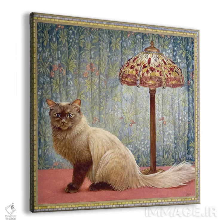 تابلو آلیس ادت اثر آیوری کتس (برند هنری نقاشی گربه) - نمای پرسپکتیو محصول
