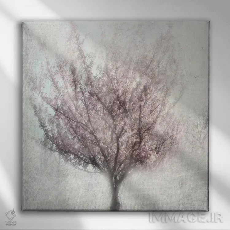 تابلو شکوفهٔ بهار I اثر ایرنه وایس - نمای روبهرو روی دیوار