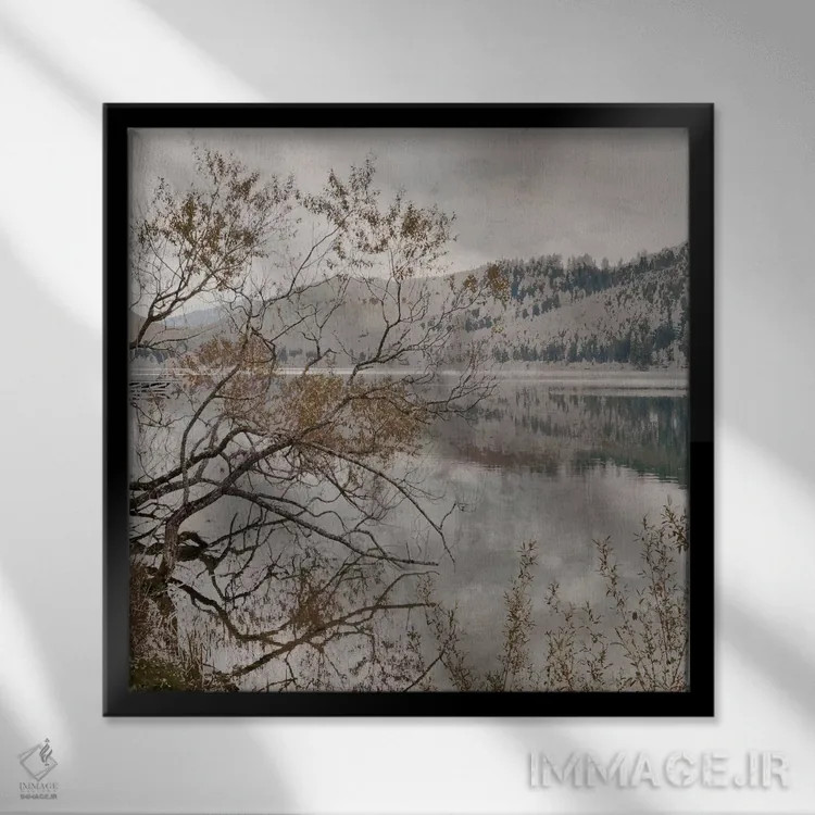 تابلو بعدازظهر گرم I اثر ایرنه وایس - نمای قابدار مشکی