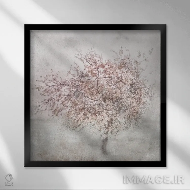 تابلو صورتیهای دلانگیز II اثر ایرنه وایس - نمای قابدار مشکی