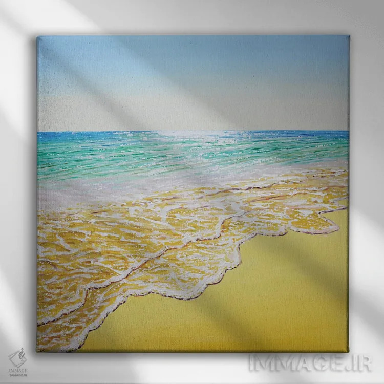 تابلو تابستان دریایی اثر ایرینا کاستسووا - نمای روبهرو روی دیوار