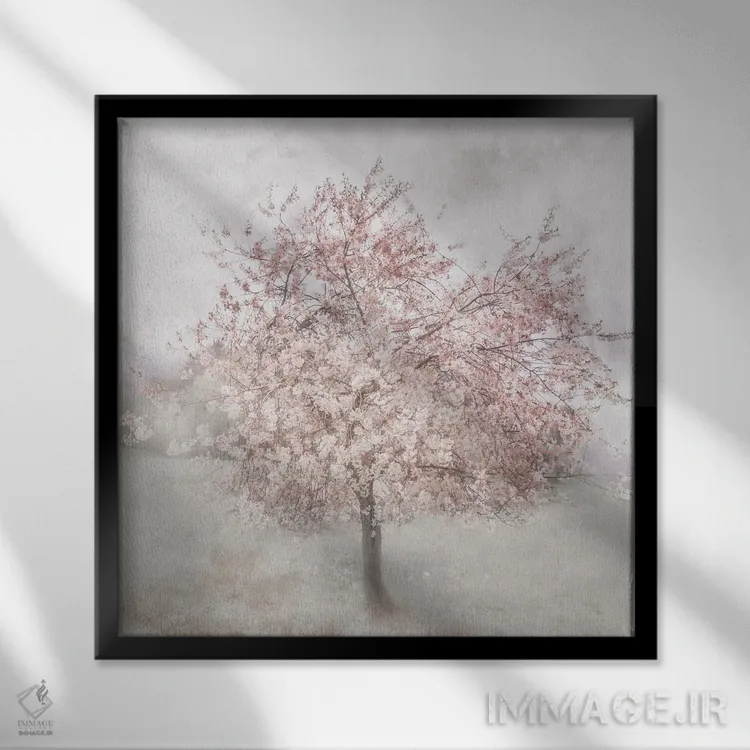 تابلو صورتیهای دلانگیز I اثر ایرنه وایس - نمای قابدار مشکی