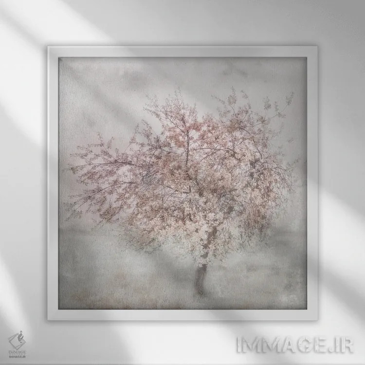 تابلو صورتیهای دلانگیز II اثر ایرنه وایس - نمای قابدار سفید