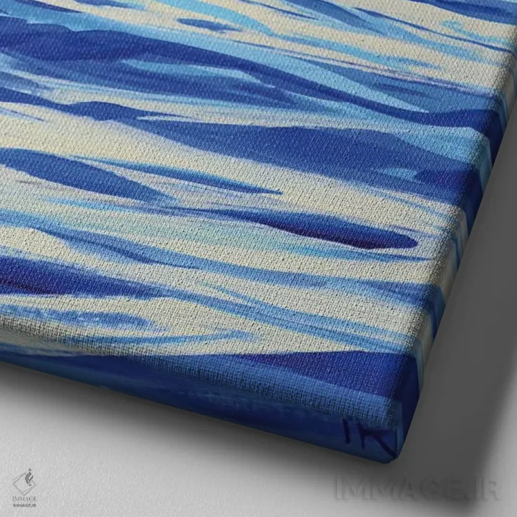 تابلو سفر با قایق تفریحی اثر ایرینا کاستسووا - نمای نزدیک بافت بوم