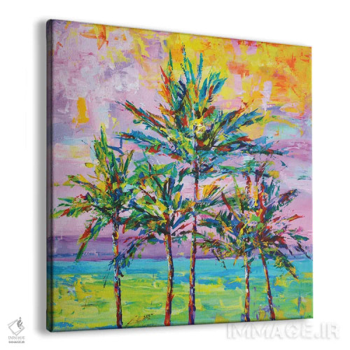 تابلو نخلهای کالیفرنیا ۲ اثر ایرینا کاستسووا - نمای پرسپکتیو محصول