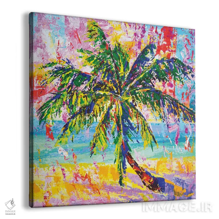 تابلو اقیانوس نخلها اثر ایرینا کاستسووا - نمای پرسپکتیو محصول