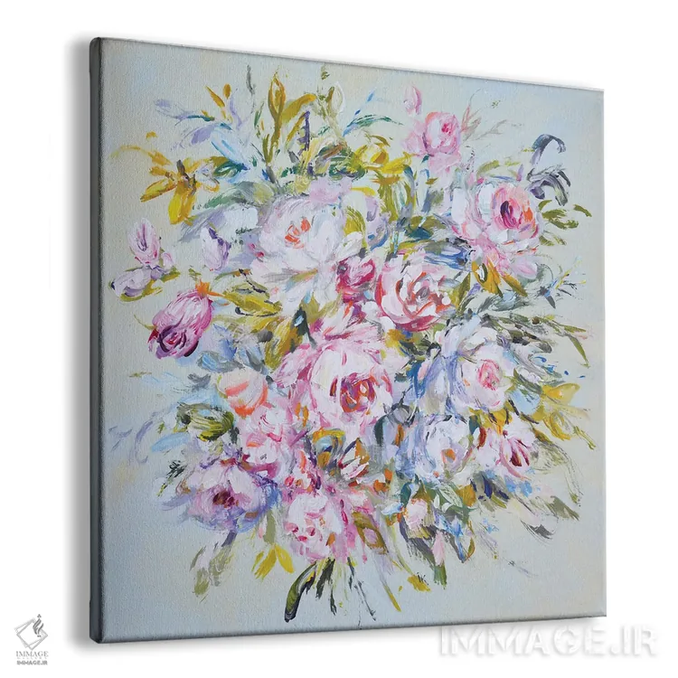تابلو دستهگل لطیف رزها اثر ایرینا کاستسووا - نمای پرسپکتیو محصول