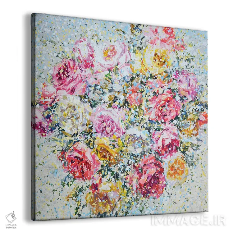 تابلو رزها ۵ اثر ایرینا کاستسووا - نمای پرسپکتیو محصول