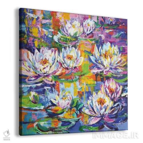 تابلو نیلوفرهای آبی اثر ایرینا کاستسووا - نمای پرسپکتیو محصول