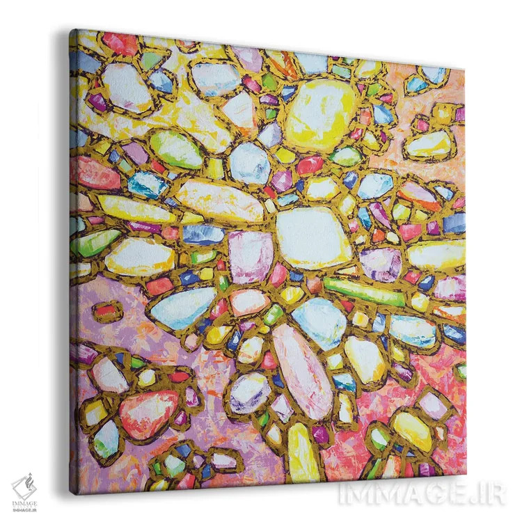 تابلو جواهرات در طلا VI اثر ایرینا کاستسووا - نمای پرسپکتیو محصول