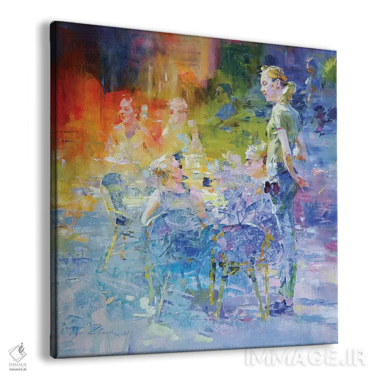 تابلو موزاییک کافه III اثر ایگور ژوک - نمای پرسپکتیو محصول