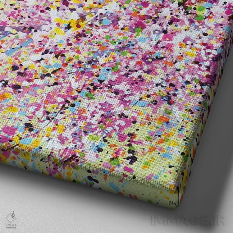 تابلو ساکورا II اثر ایرینا کاستسووا - نمای نزدیک بافت بوم