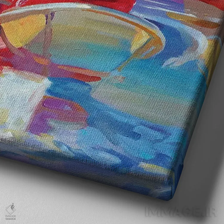 تابلو نسیم اثر ایگور ژوک - نمای نزدیک بافت بوم