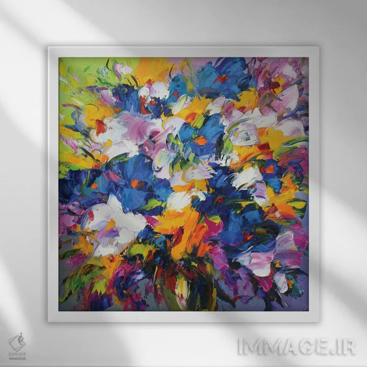 تابلو حالوهوای بهاری اثر ایرینا کاستسووا - نمای قابدار سفید