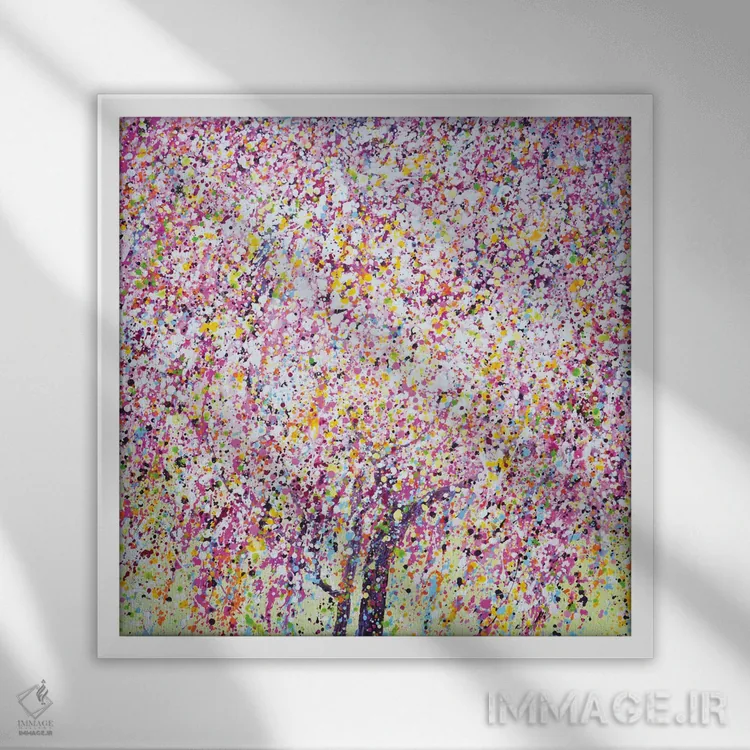 تابلو ساکورا II اثر ایرینا کاستسووا - نمای قابدار سفید