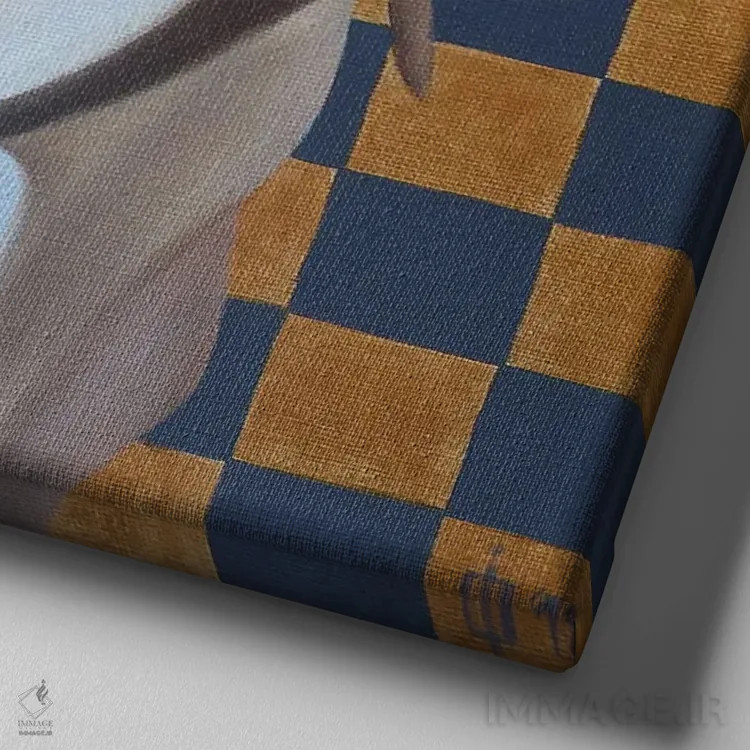 تابلو گاو و ادلوایس اثر ایلدزه اوس - نمای نزدیک بافت بوم