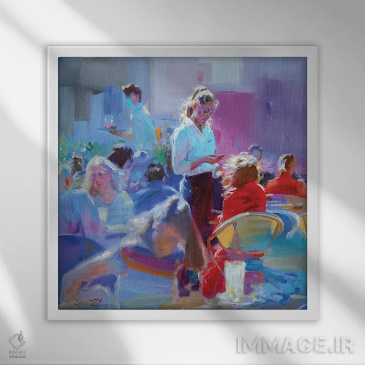 تابلو نسیم اثر ایگور ژوک - نمای قابدار سفید