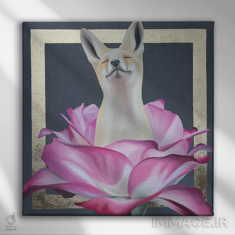 تابلو شادی اثر ایلدزه اوس - نمای روبهرو روی دیوار