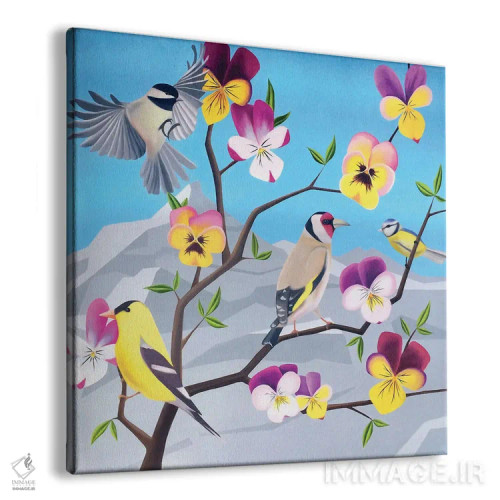 تابلو شاخه بهاری اثر ایلدزه اوس - نمای پرسپکتیو محصول