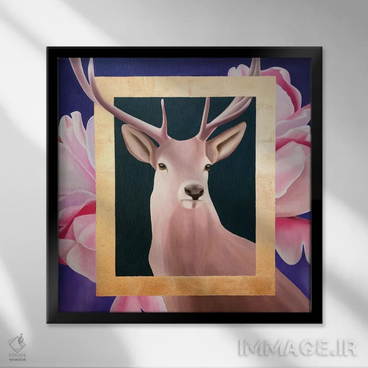 تابلو و بعد تو را دیدم اثر ایلدزه اوس - نمای قابدار مشکی