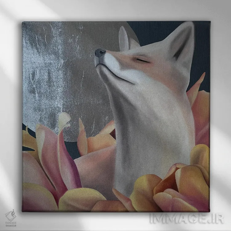 تابلو ماه نقرهای اثر ایلدزه اوس - نمای روبهرو روی دیوار