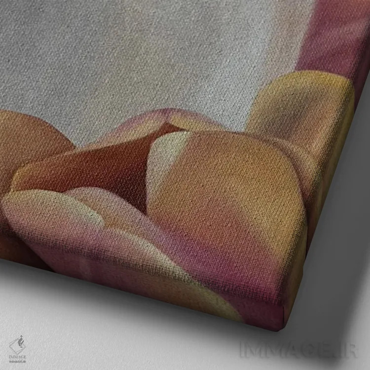 تابلو ماه نقرهای اثر ایلدزه اوس - نمای نزدیک بافت بوم