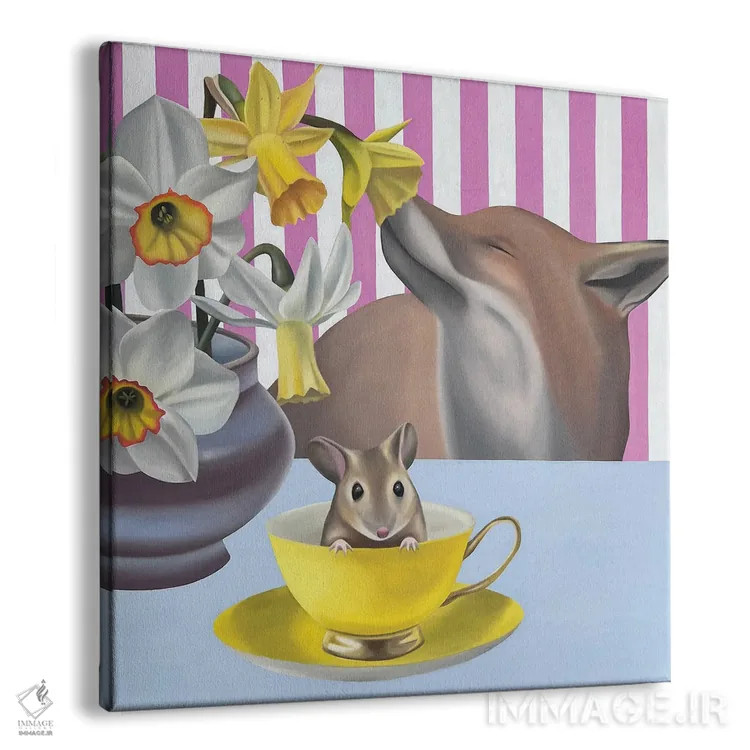 تابلو بهار بر روی میزم اثر ایلدزه اوس - نمای پرسپکتیو محصول