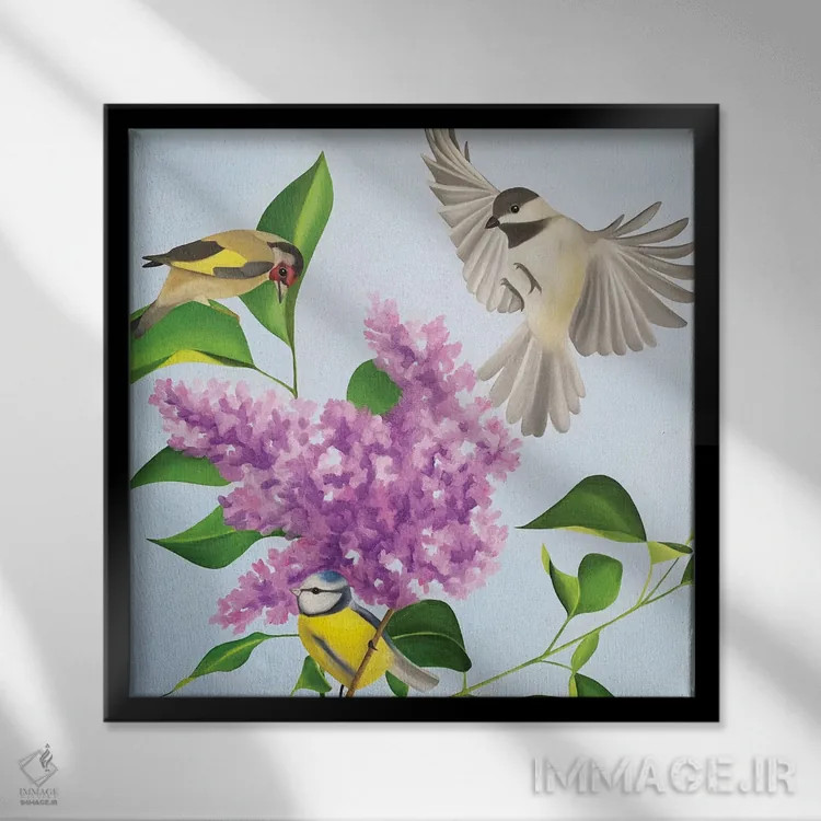 تابلو بهار اثر ایلدزه اوس - نمای قابدار مشکی