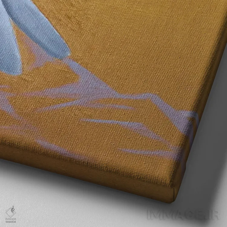 تابلو چیکادی (پرنده کوچک) اثر ایلدزه اوس - نمای نزدیک بافت بوم