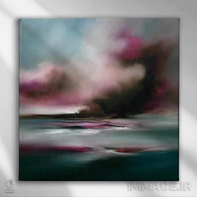 تابلو اشباع کردن اثر جی.اِی آرت (برند هنری) - نمای روبهرو روی دیوار