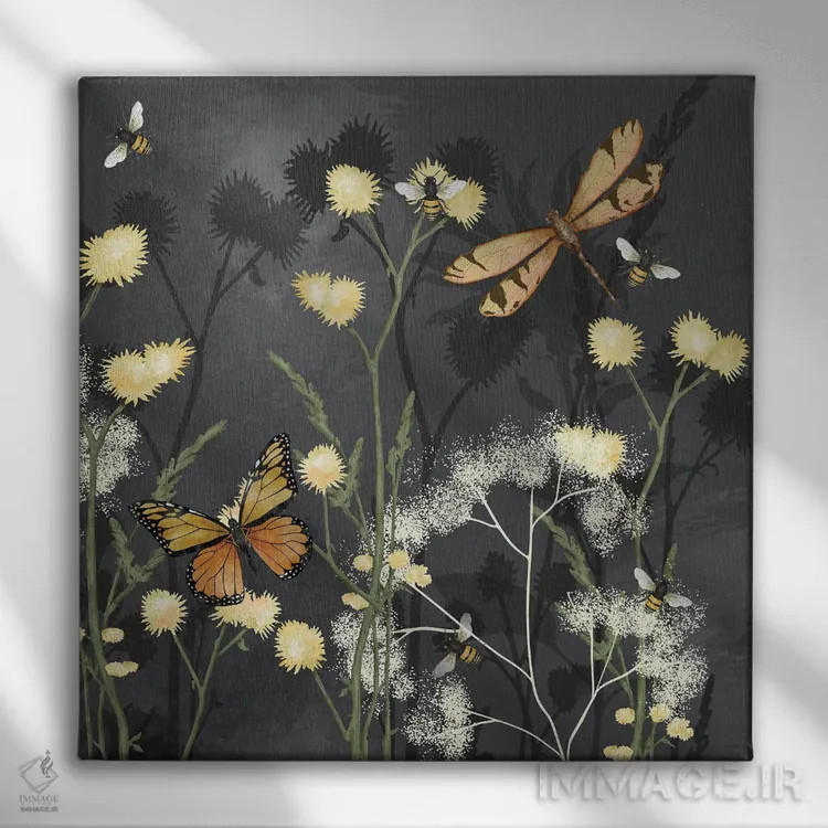 تابلو جادوی باغ II اثر جید رینولدز - نمای روبهرو روی دیوار