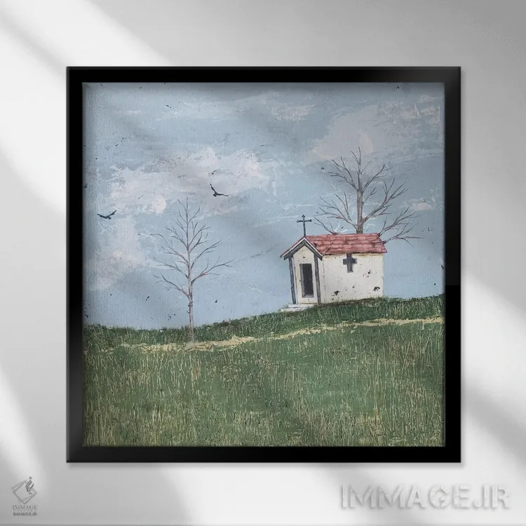 تابلو پناهگاه I اثر جید رینولدز - نمای قابدار مشکی