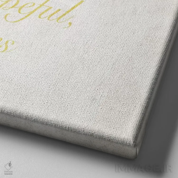 تابلو قرنتیان (نامهای از کتاب مقدس) اثر جیس گری - نمای نزدیک بافت بوم