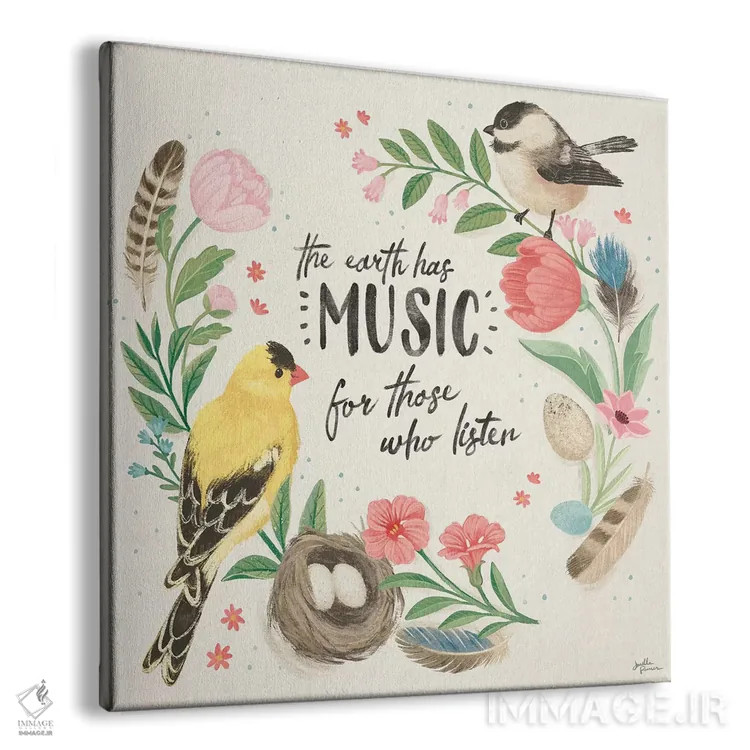 تابلو مطالعه پرندگان چهار اثر جِنل پنر - نمای پرسپکتیو محصول