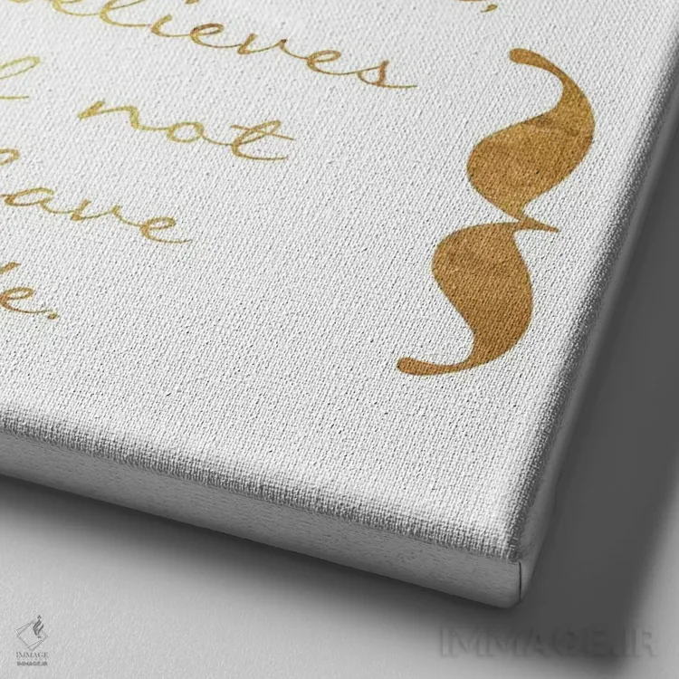 تابلو این چنین دوست داشته شد اثر جیس گری - نمای نزدیک بافت بوم