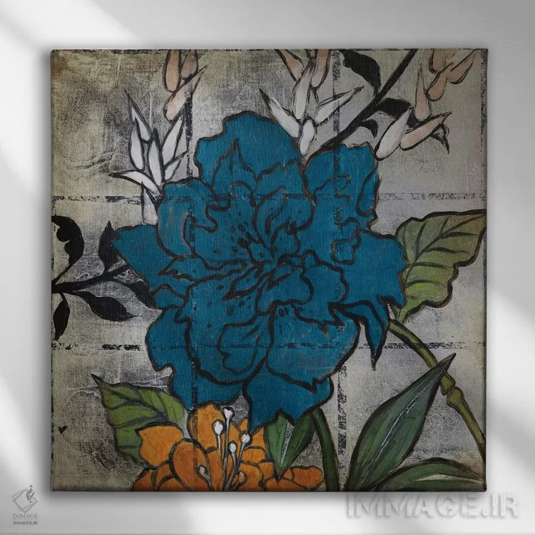 تابلو روزهای نقرهای یک اثر لیز جارباور - نمای روبهرو روی دیوار