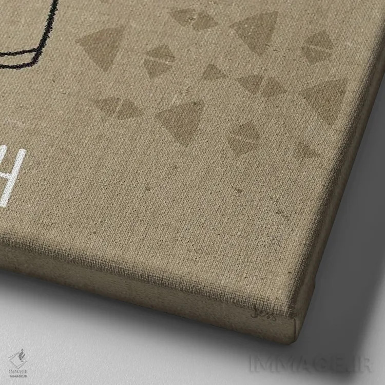 تابلو کاشت خانگی IV اثر جس آیکن - نمای نزدیک بافت بوم