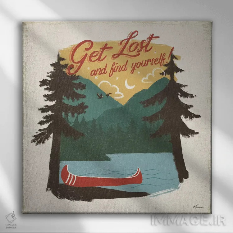 تابلو دریاچه قدیمی پنج (بدون خطوط) اثر جِنل پنر - نمای روبهرو روی دیوار