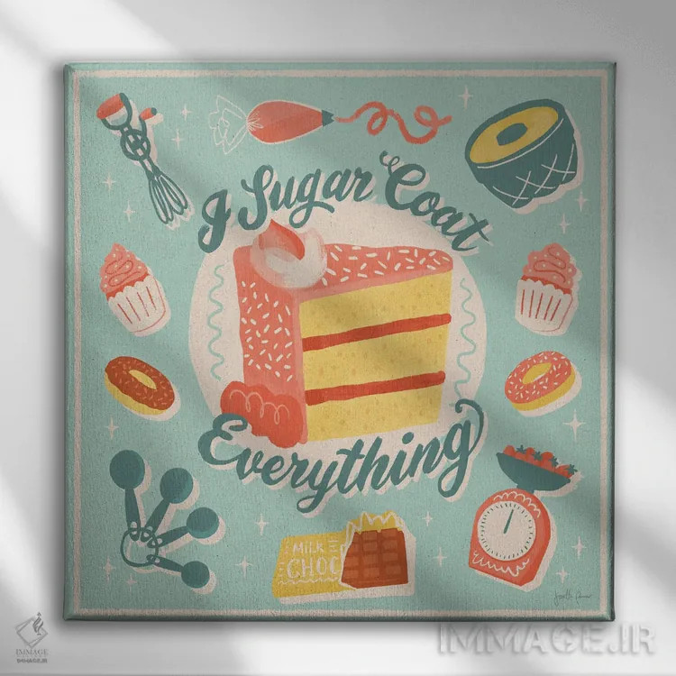 تابلو تازه پخته شده دو اثر جِنل پنر - نمای روبهرو روی دیوار