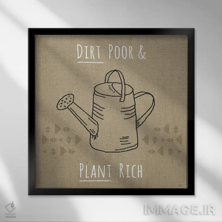 تابلو کاشت خانگی IV اثر جس آیکن - نمای قابدار مشکی