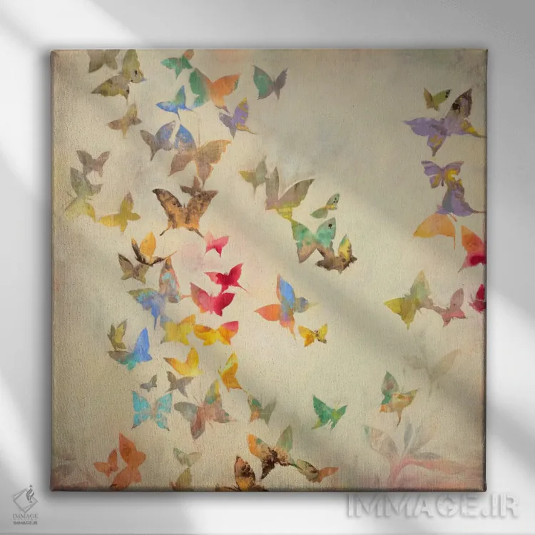 تابلو سراپا هیجان اثر لیز جارباور - نمای روبهرو روی دیوار