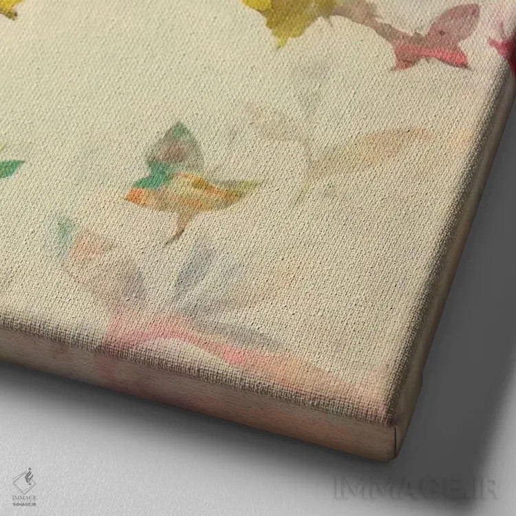 تابلو سراپا هیجان اثر لیز جارباور - نمای نزدیک بافت بوم