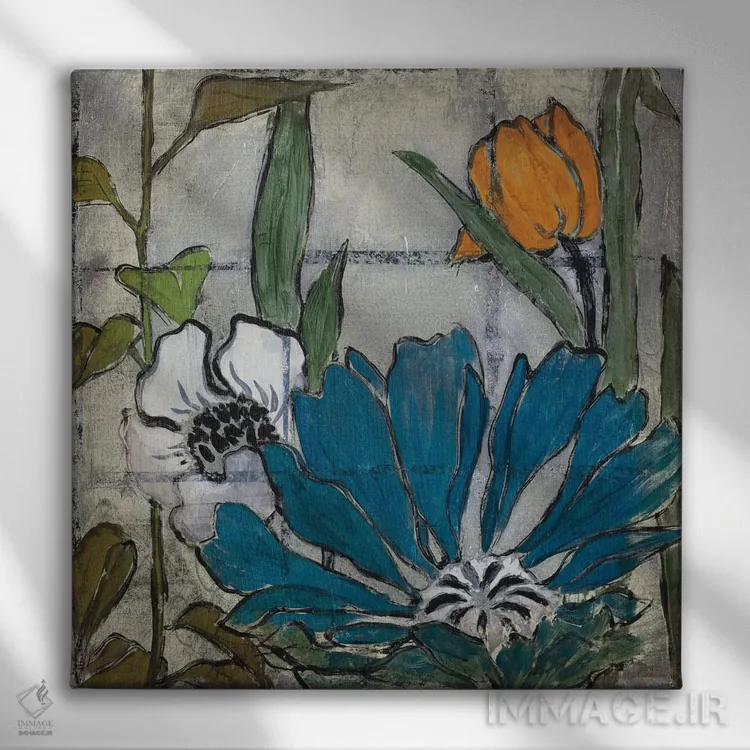 تابلو روزهای نقرهای دو اثر لیز جارباور - نمای روبهرو روی دیوار