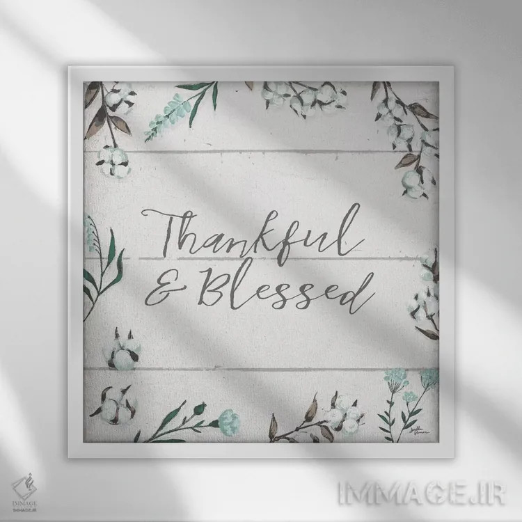 تابلو برکت شش و دو اثر جِنل پنر - نمای قابدار سفید